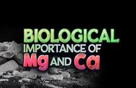Biological Importance of Mg and Ca