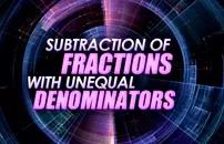 Subtraction of Fractions With Unequal Denominators