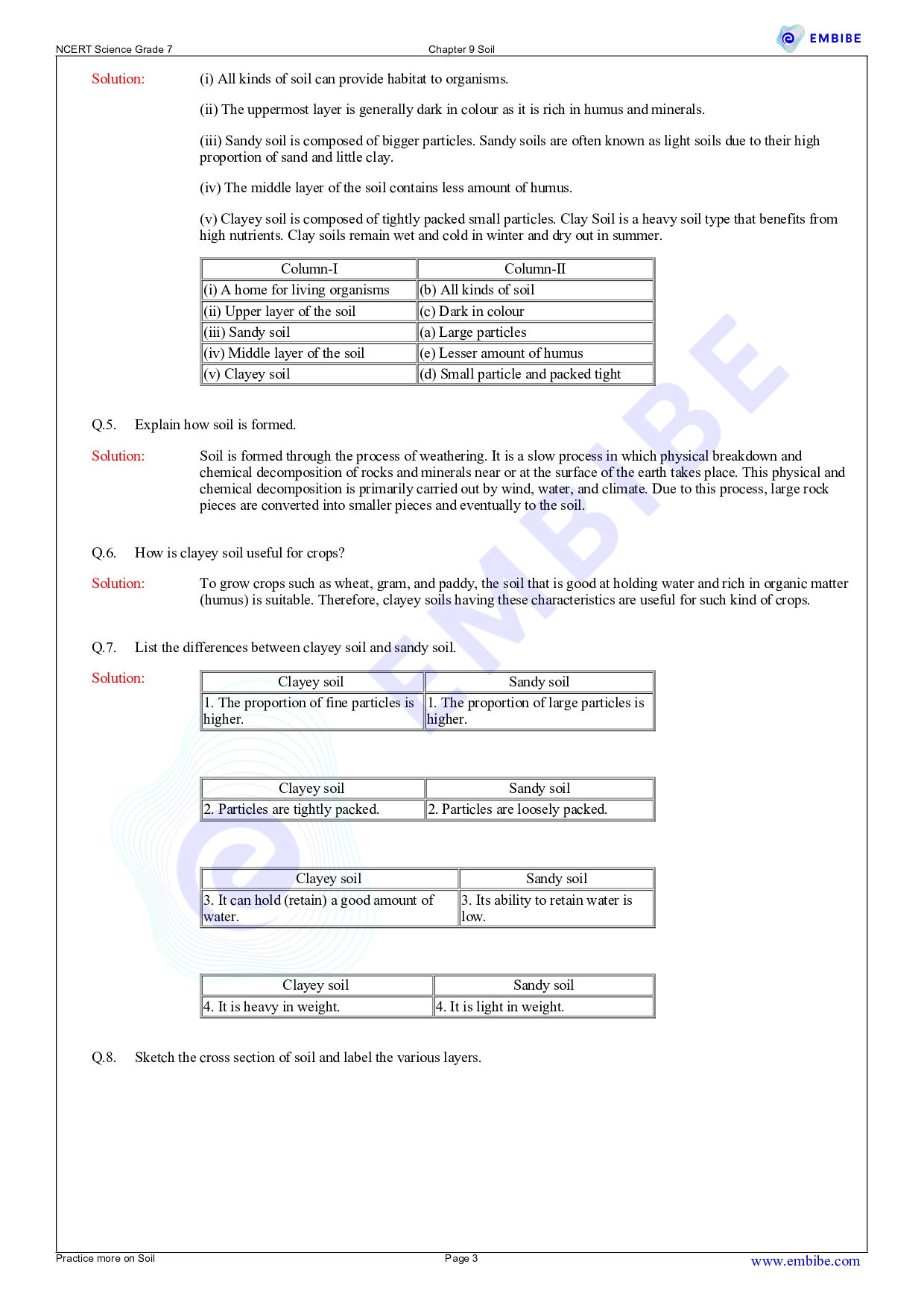 NCERT Solutions For Class 7 Science Chapter 9